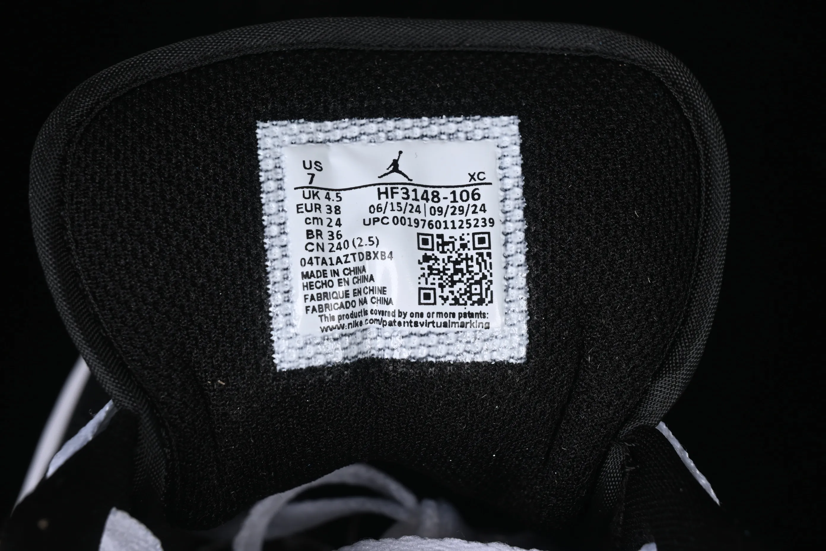 All categories Air Jordan Jordan series basketball shoes Air Jordan 1 Low Air Jordan 1 Low AJ1 Joe 1 gray white black hook low-top cultural casual sneakers HF3148-106